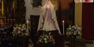 Los hermanos del Rosario finalizaron ayer el Triduo de Cuaresma en la Iglesia Mayor
