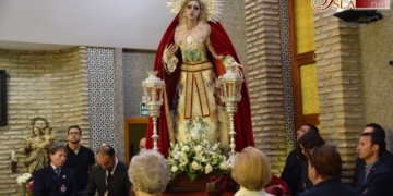 La Virgen de los Desamparados ya se encuentra en la residencia de ancianos de San José